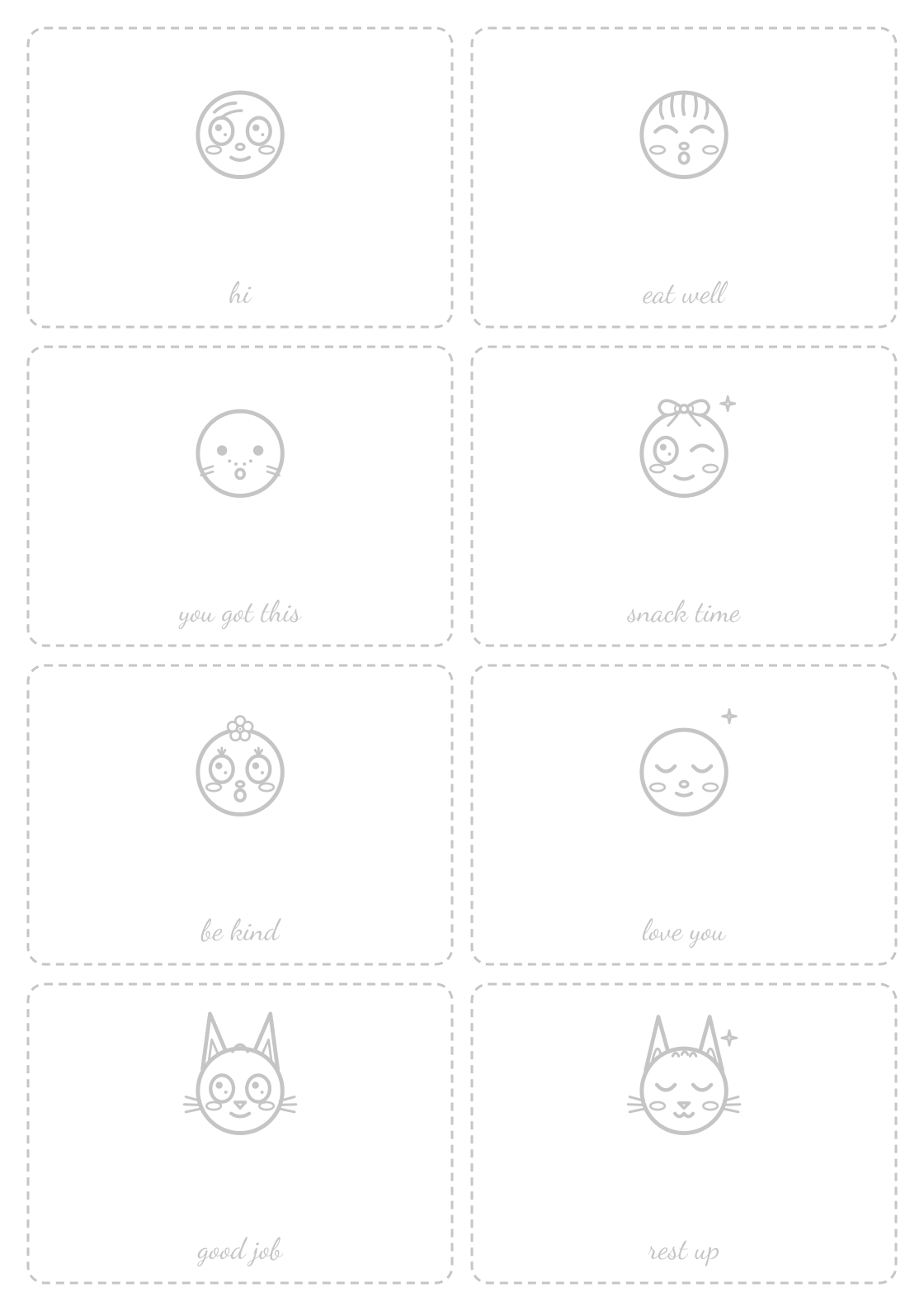 Lunchbox notes